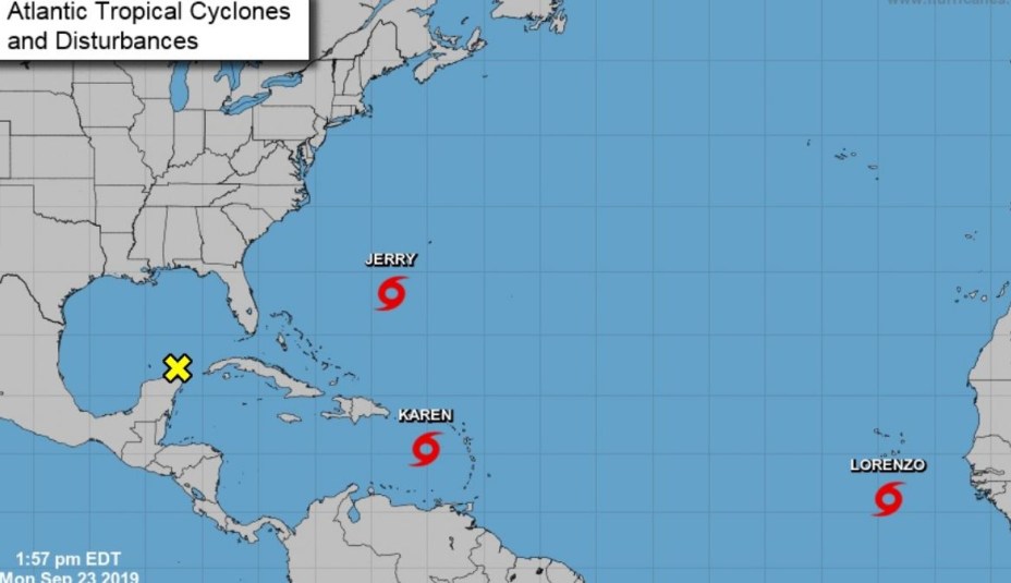Foto: Tormenta tropical Lorenzo, 28 de septiembre de 2019 (www.nhc.noaa.gov/?atlc)