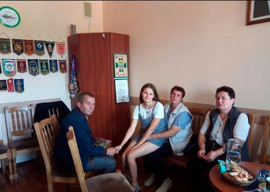 Foto:Yulia y su familia. 4 septiembre 2019