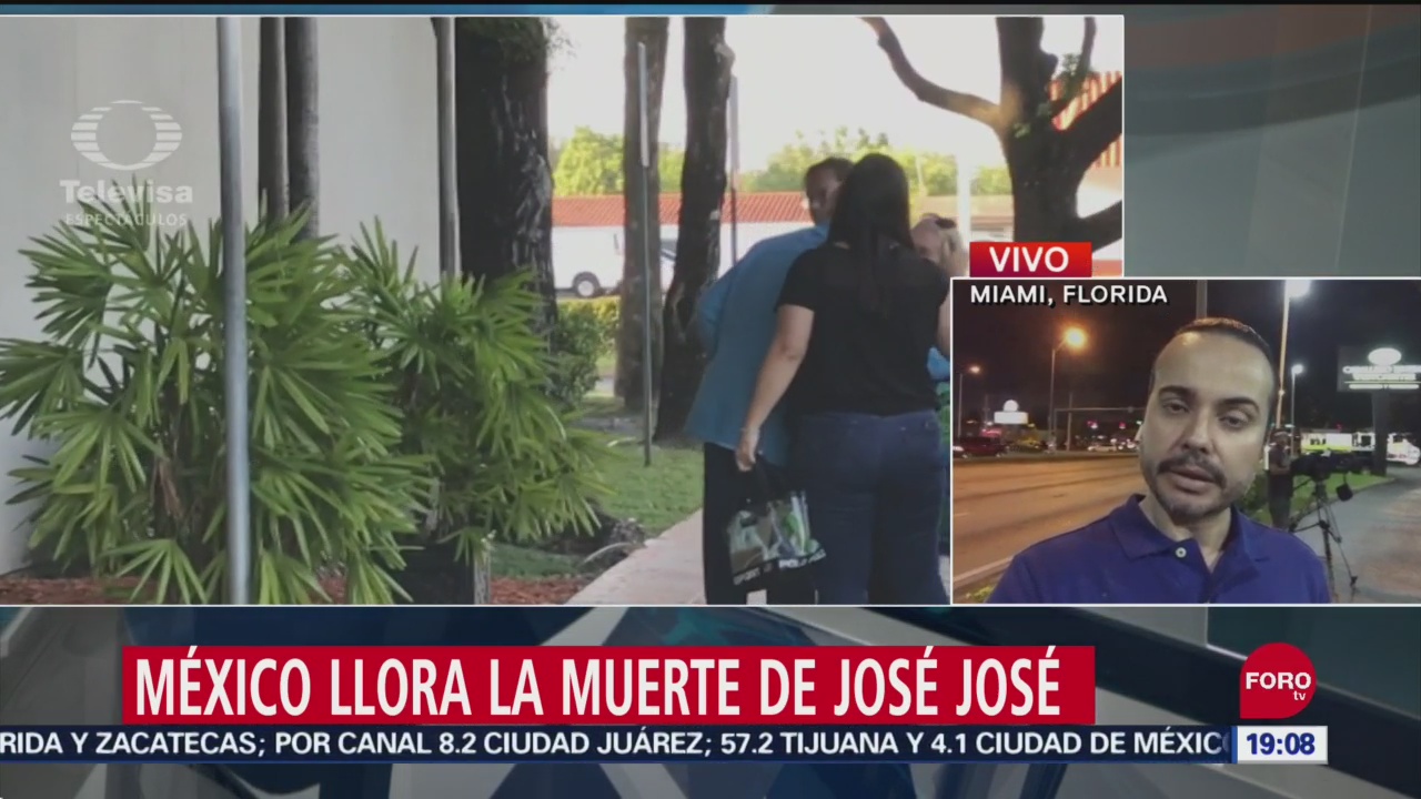 FOTO: Informe desde la funeraria donde serán trasladados los restos de José José, 28 septiembre 2019