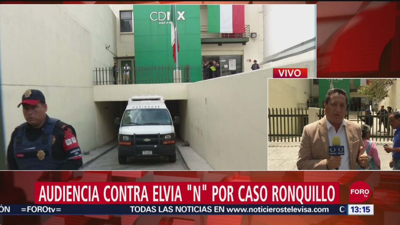 FOTO: Inicia audiencia de vinculación a proceso contra Elvia “N” por caso Ronquillo, 27 septiembre 2019