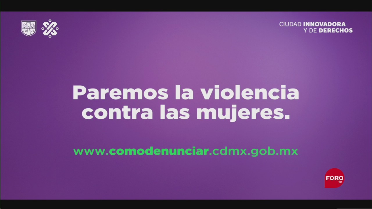FOTO: Inicia Campaña Paremos Violencia Contra Mujeres CDMX