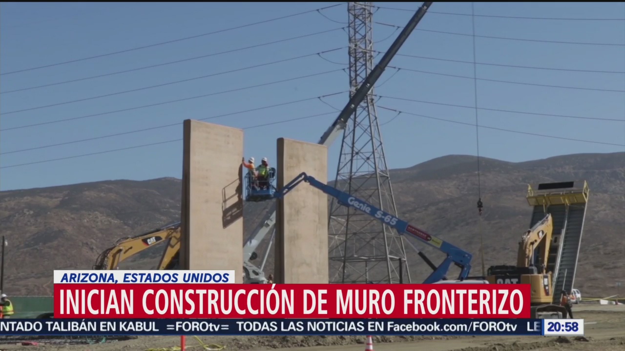 Foto: Construcción Muro Fronterizo Arizona Estados Unidos 5 Septiembre 2019