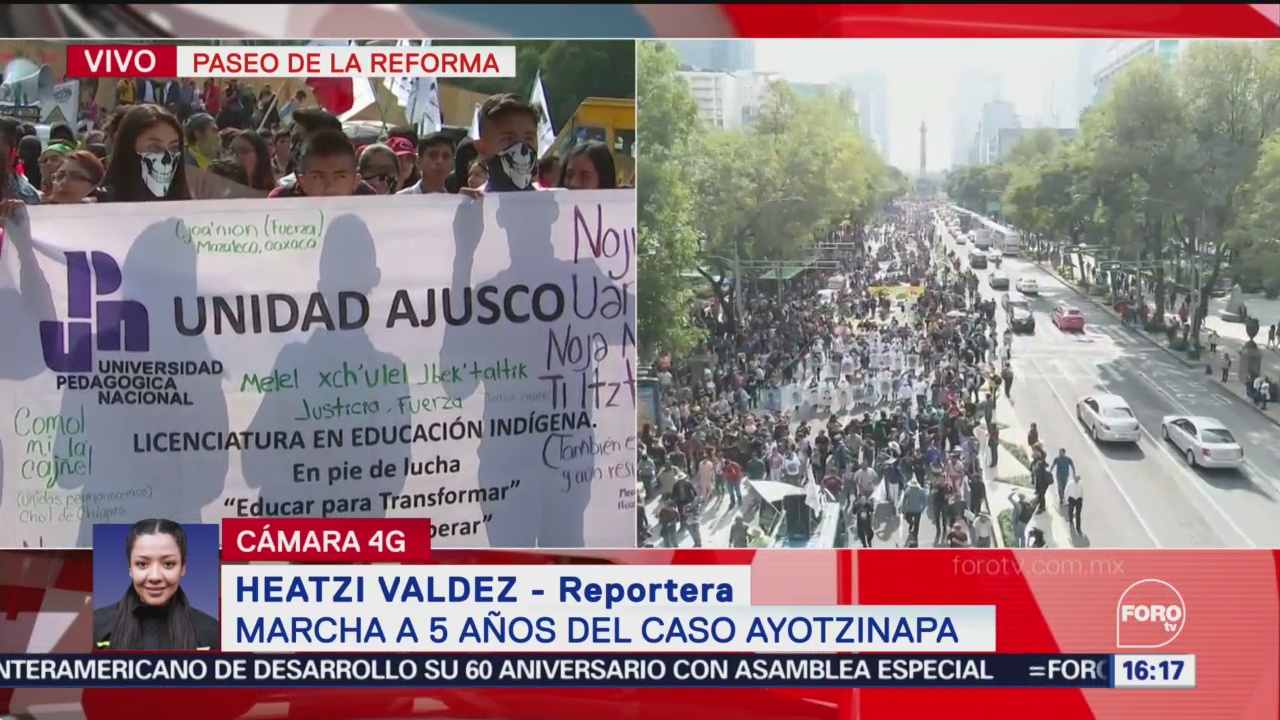 FOTO: Inicia Marcha 5 Años Desaparición 43 Normalistas Ayotzinapa