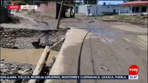 Jalisco atiende daños por nuevo desbordamiento del río Salsipuedes