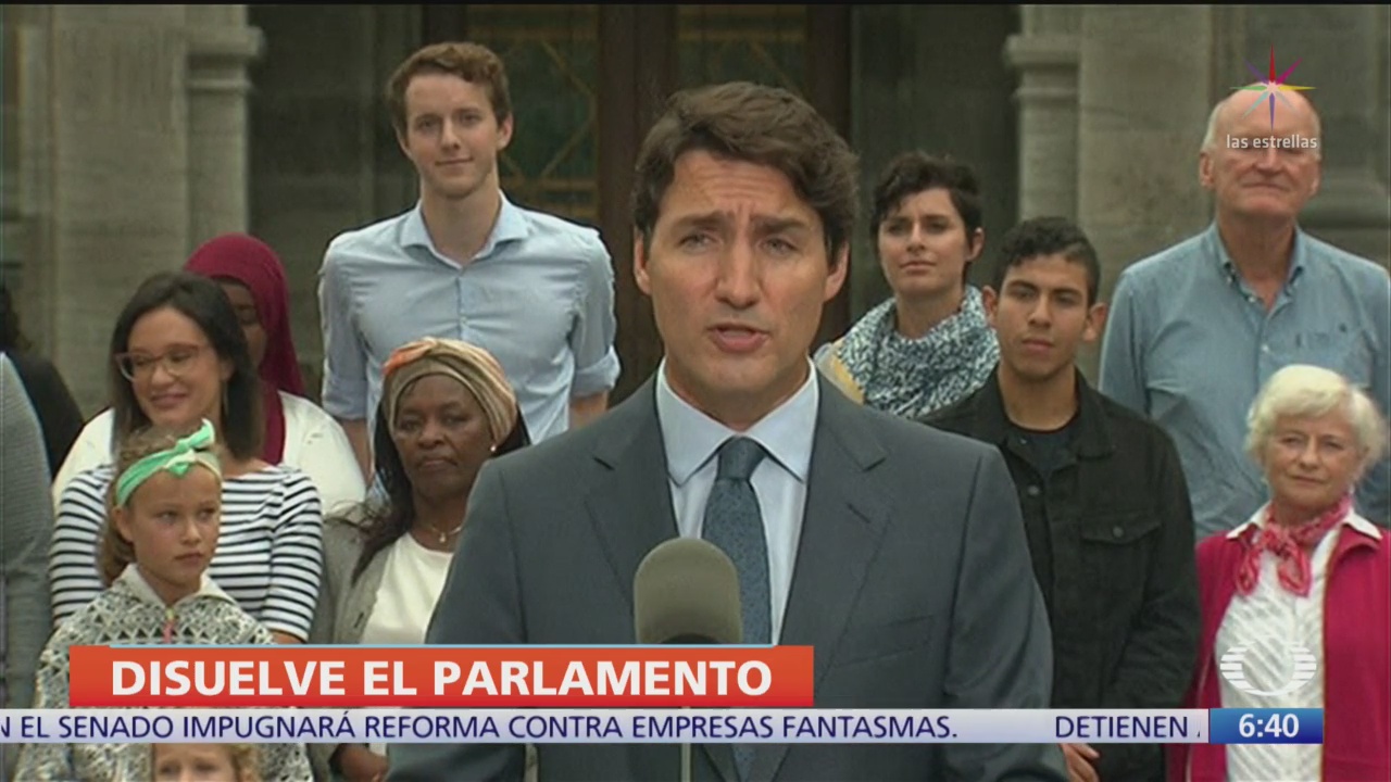 Justin Trudeau disuelve parlamento y convoca a elecciones