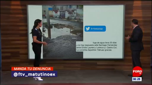 #LaCámaraUrbana en Expreso: Fuga de agua en CDMX