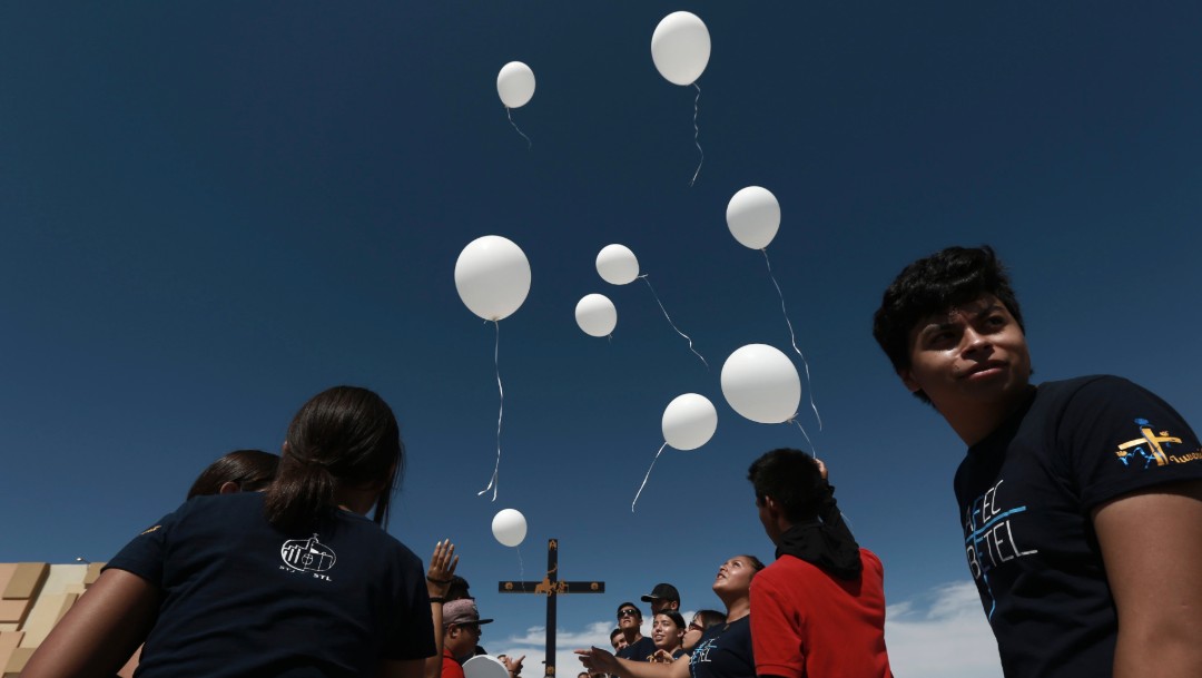 Foto: Lanzan globos blancos en Ciudad Juárez por víctimas en El Paso, Texas, 10 de agosto de 2019 