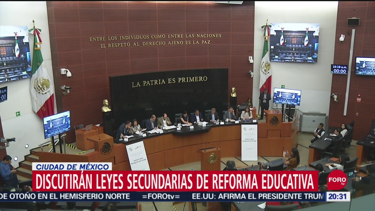 Foto: Leyes Secundarias Reforma Educativa Votadas Miércoles Senado 23 Septiembre 2019
