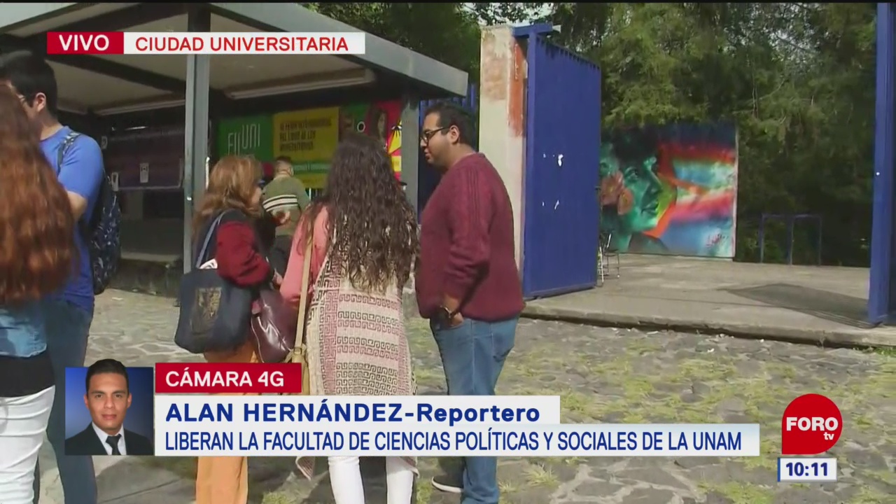 Liberan facultad de Ciencias Políticas y Sociales de la UNAM