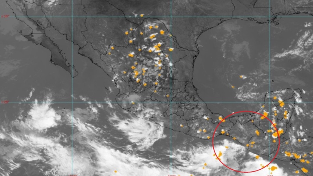 Detecta Meteorológico Nacional desarrollo ciclónico en costas de Chiapas
