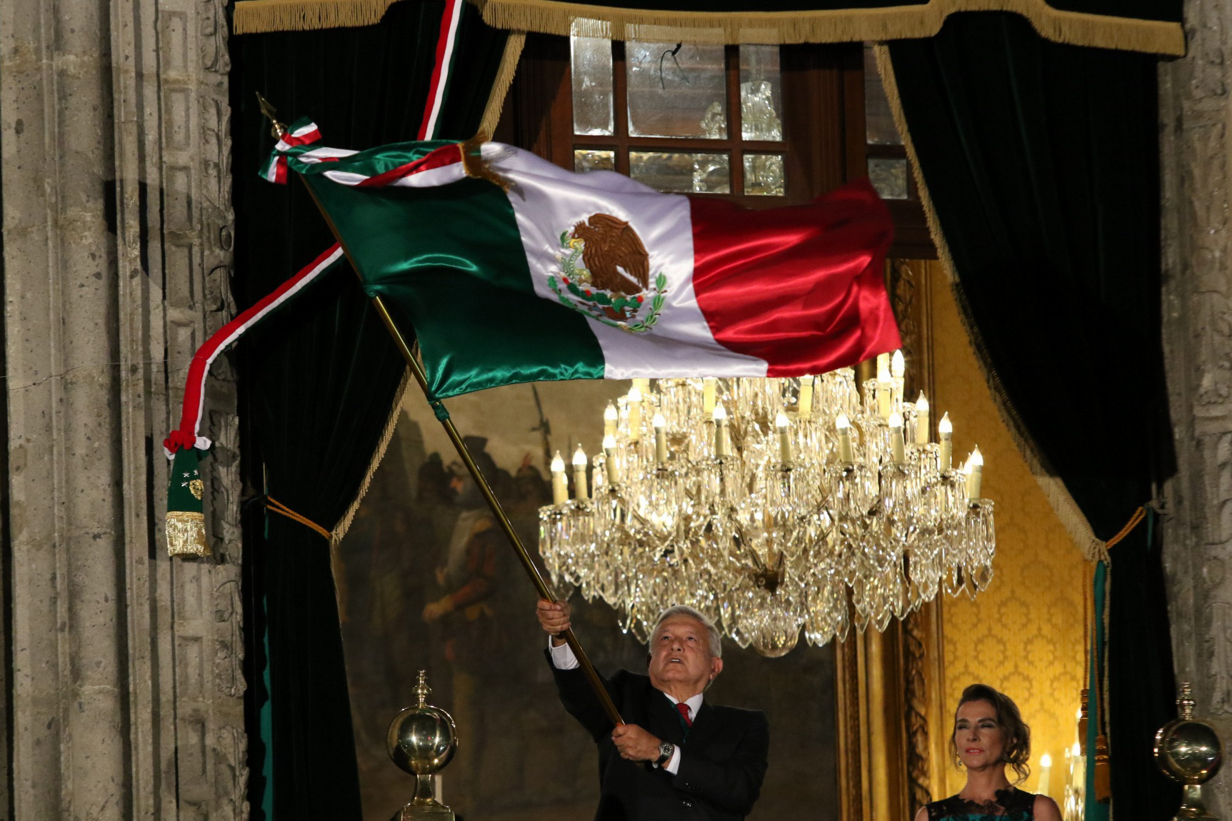Foto: El presidente López Obrador encabezó su primer Grito de Independencia, 15 de septiembre de 2019 (MOISÉS PABLO /CUARTOSCURO.COM)