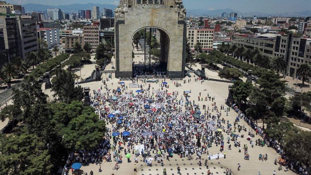 Foto: Alrededor de dos mil personas marcharon del Ángel de la Independencia al Monumento a la Revolución, en contra del gobierno de Andrés Manuel López Obrador, el 1 de septiembre de 2019 (Isaac Esquivel /Cuartoscuro.com) 