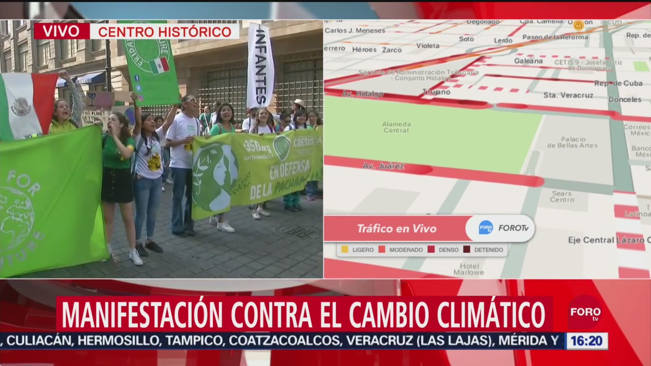 FOTO: Marcha Contra Cambio Climático Llega Zócalo
