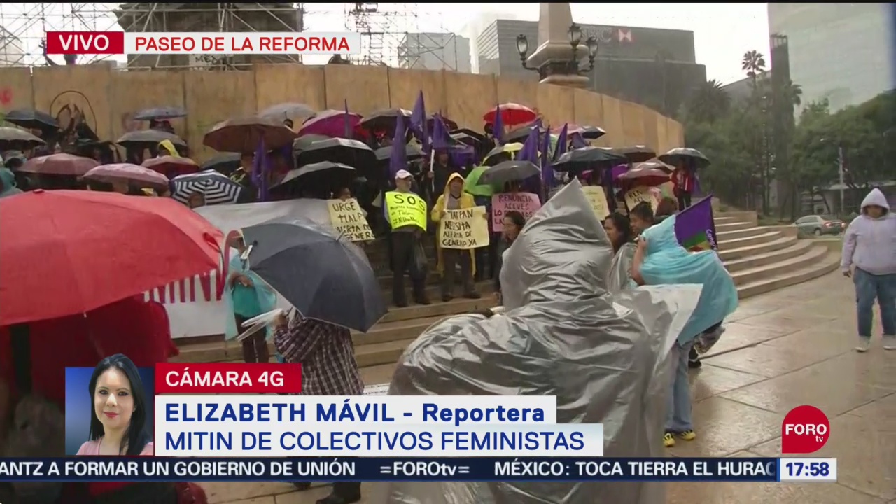 FOTO: Marcha Colectivos Feministas Llega Ángel Independencia
