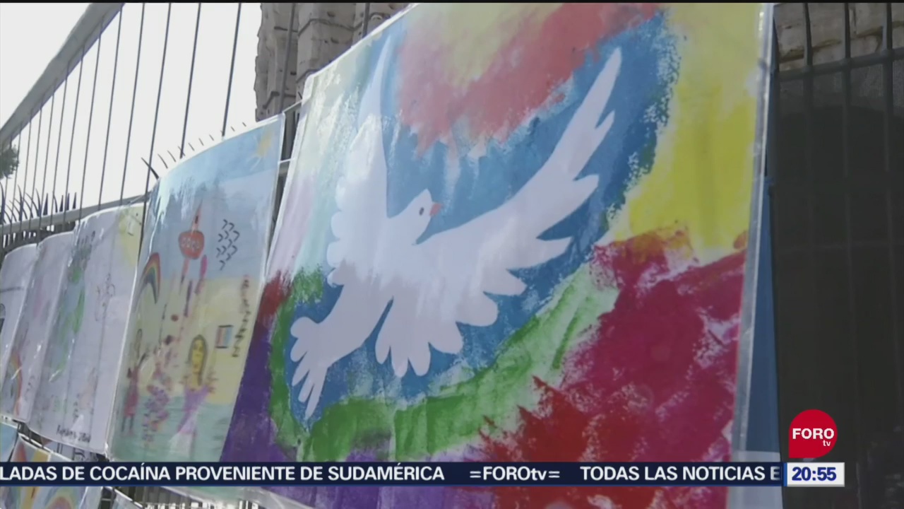 Foto: México Exhibición Colores Por La Paz Roma Italia 20 Septiembre 2019