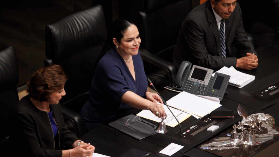 Foto: La presidenta del Senado de la República, Mónica Fernández, 6 septiembre 2019