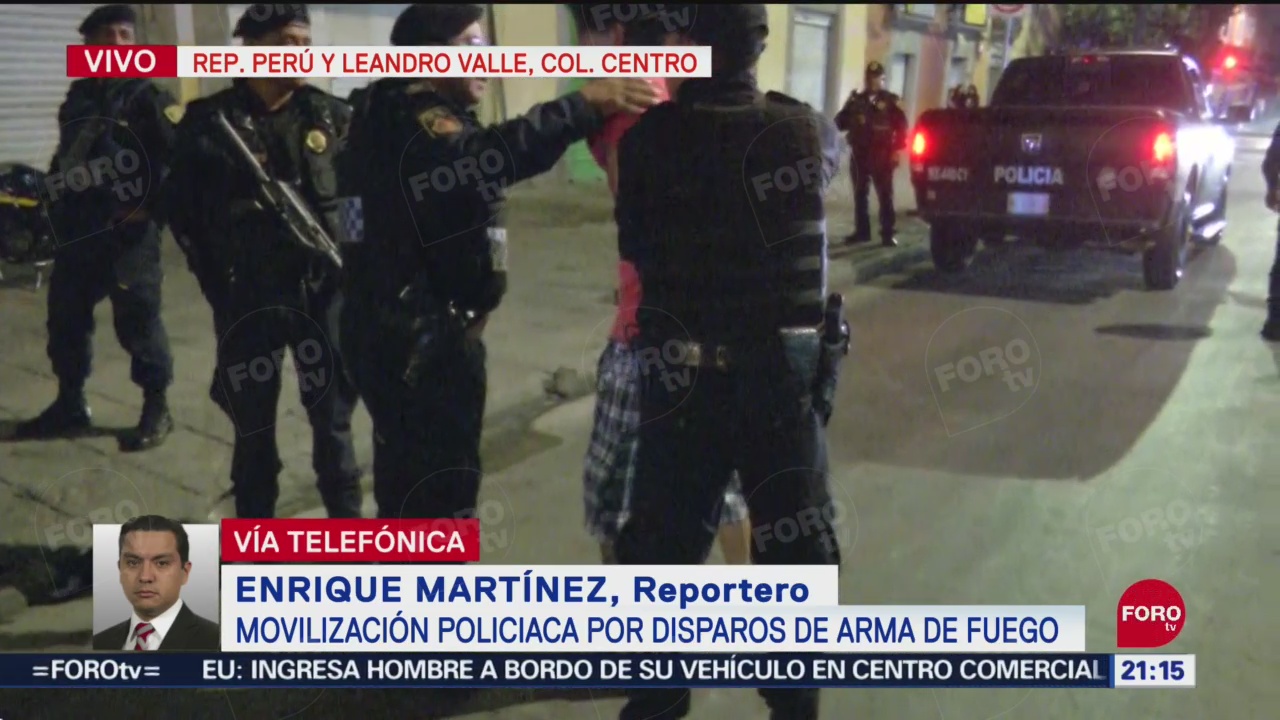 Movilización policiaca por tiroteo en el Centro de la CDMX