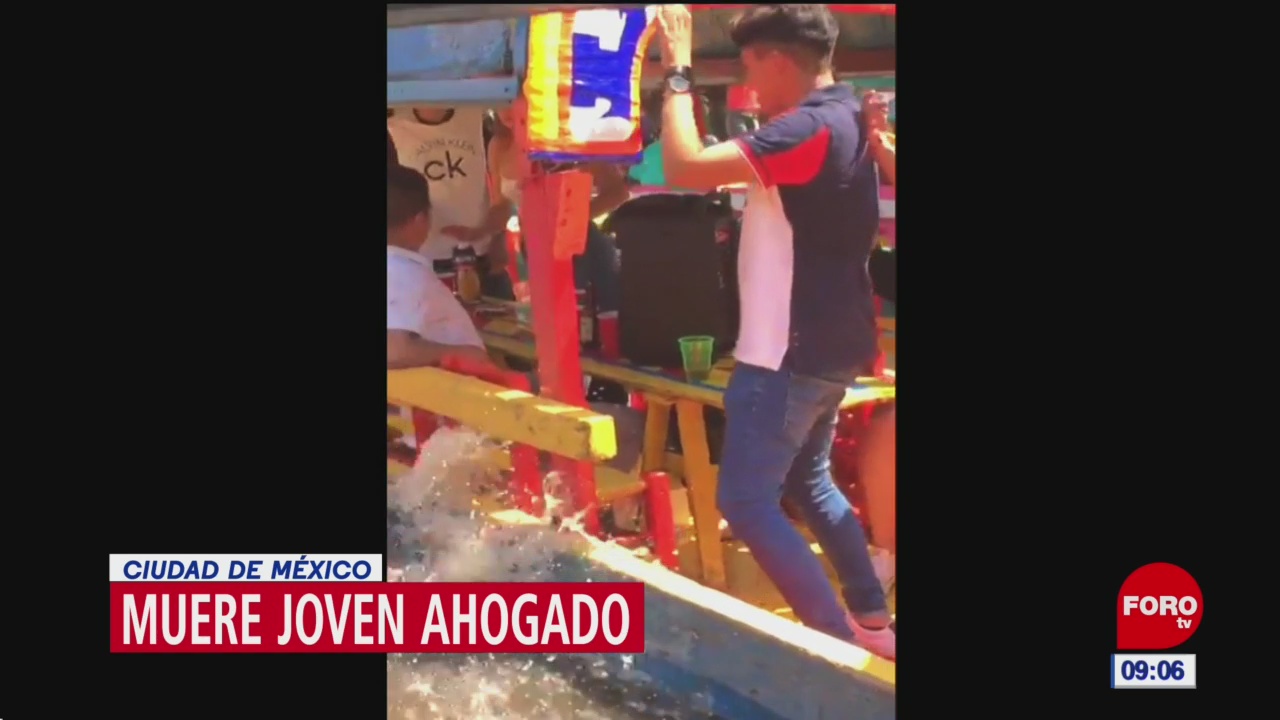 Muere joven tras caer de una trajinera en Xochimilco