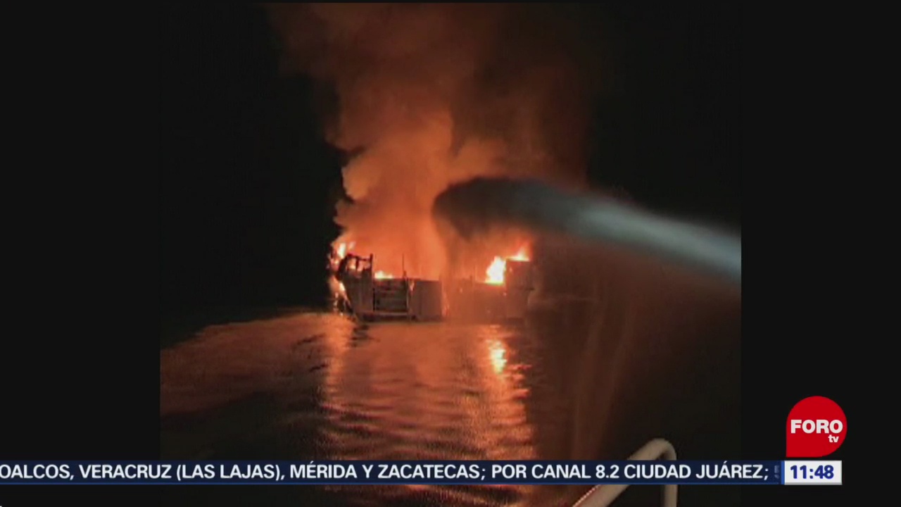 Mueren 34 personas tras incendio de embarcación en California