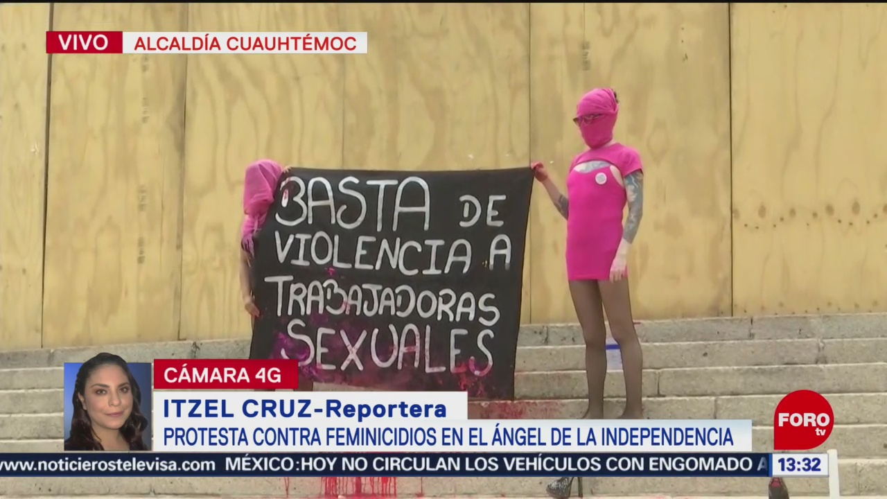 FOTO: Mujeres Anarquistas Protestan Contra Asesinato Sexoservidoras CDMX,