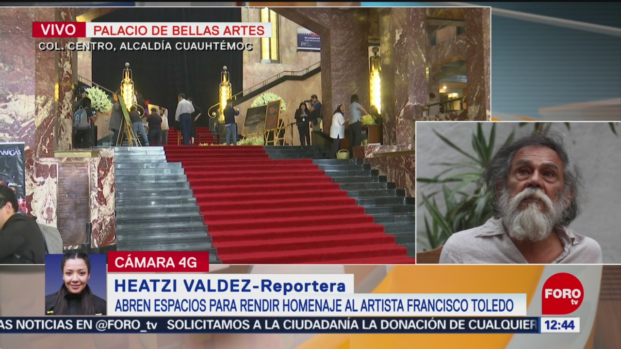 Palacio de Bellas Artes prepara homenaje para Francisco Toledo