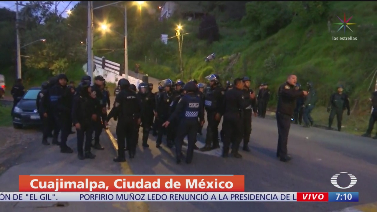 Policía rescata a presunto ladrón de intento de linchamiento en Cuajimalpa