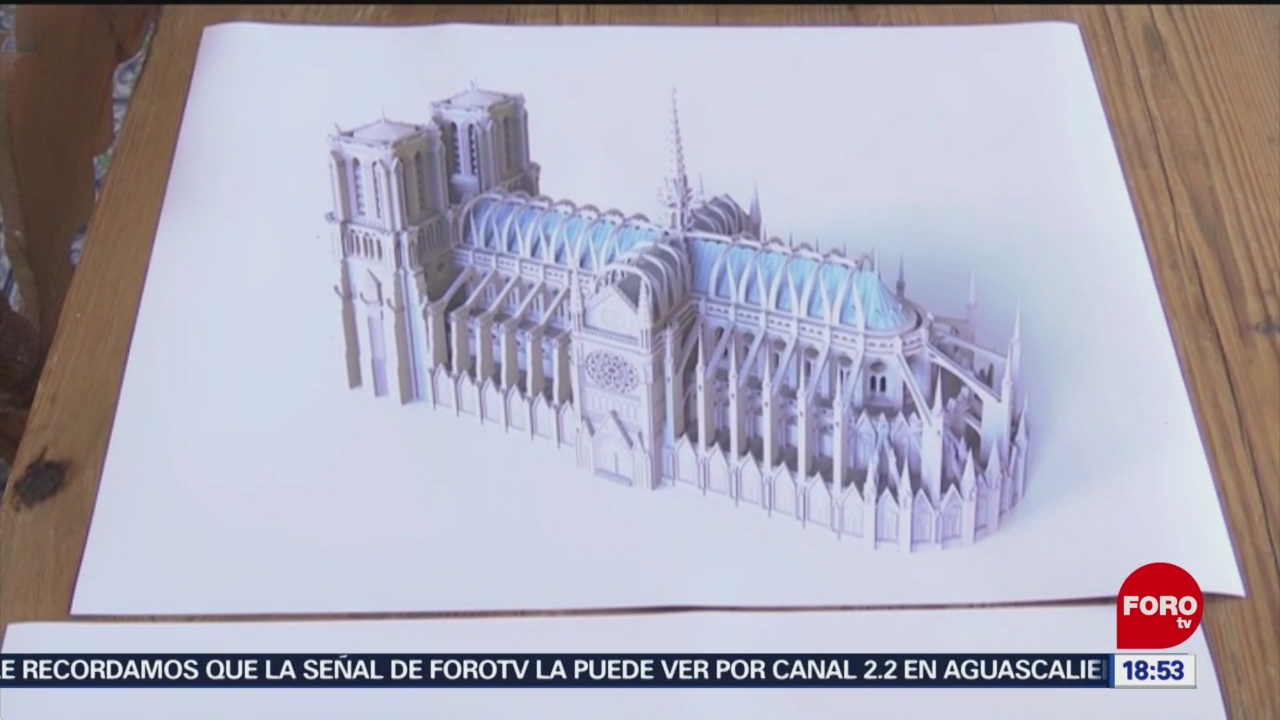 FOTO: Presentan proyecto para reconstrucción Notre Dame