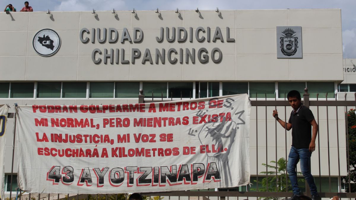 Protesta en Ciudad Judicial en Chilpancingo