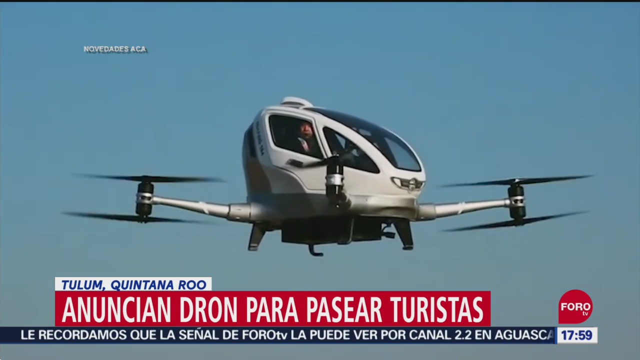 FOTO: Quintana Roo Lanzará Primer Dron Para Pasear Turistas