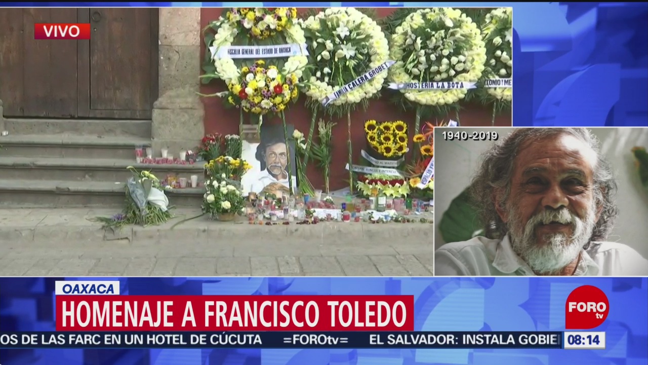 FOTO: Reacciones por la muerte del artista plástico Francisco Toledo, 7 septiembre 2019