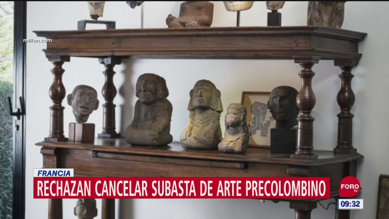 Rechazan cancelar subasta de arte precolombino en Francia