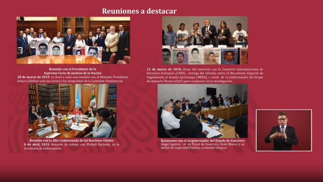 Foto: Reuniones a destacar en caso Ayotzinapa
