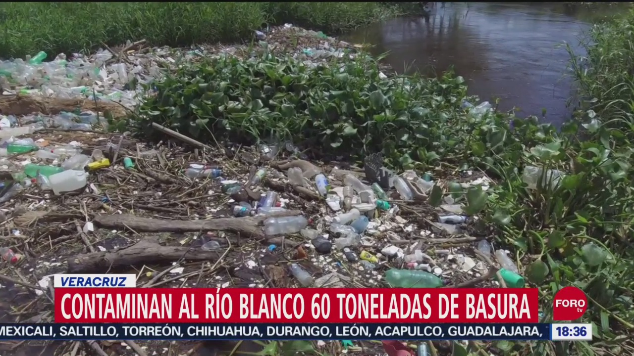 Foto: Río Blanco Veracruz Contaminado Toneladas Basura 24 Septiembre 2019