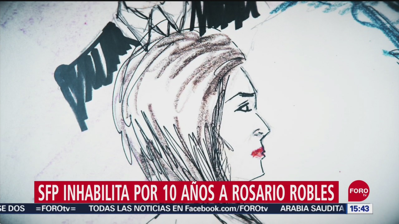 FOTO: Rosario Robles Inhabilitada Por 10 Años