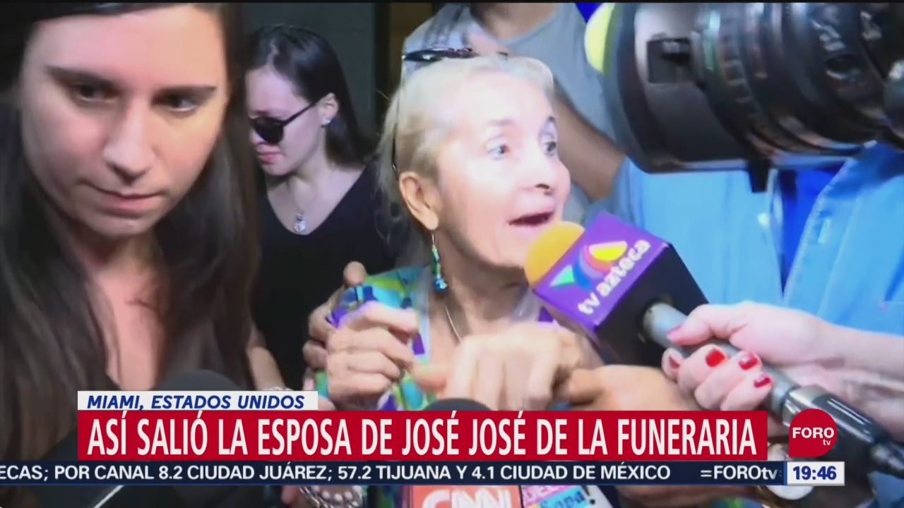 FOTO: Sara, viuda de José José, fue captada a la salida de funeraria, 28 septiembre 2019