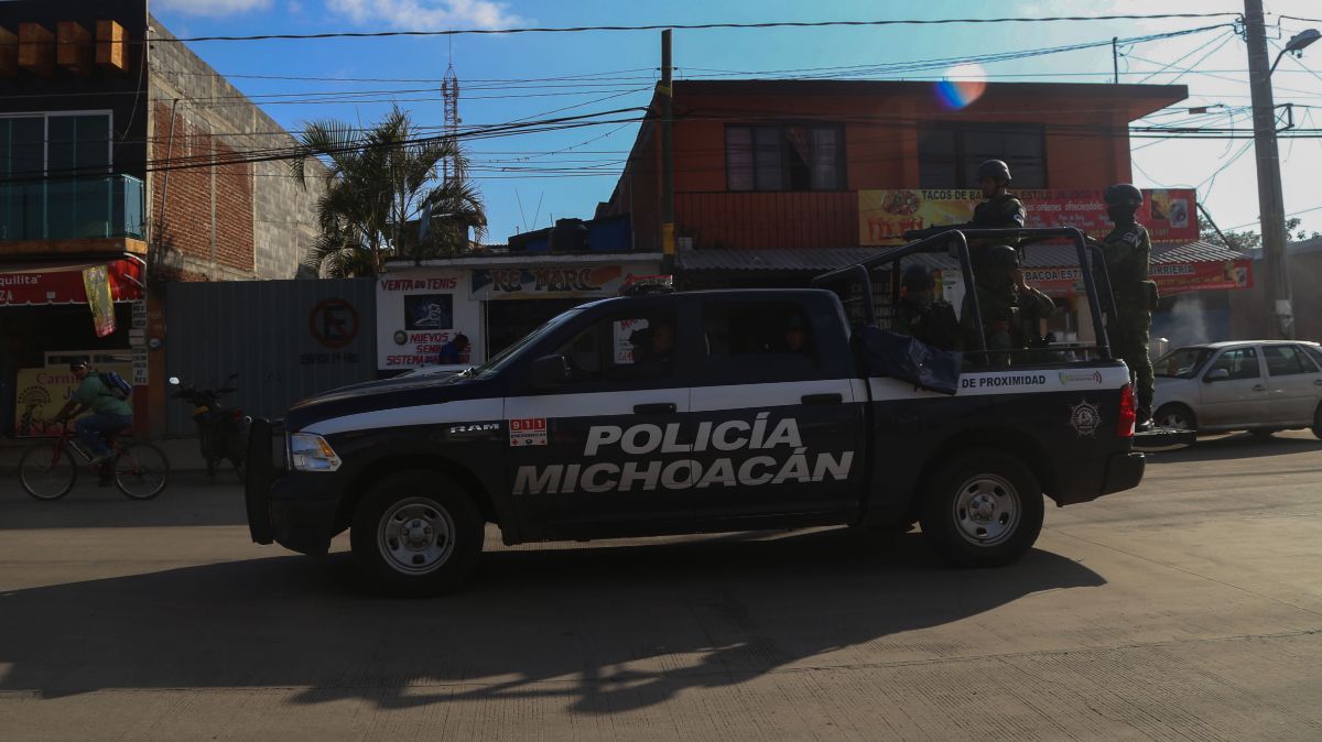 Operativo de seguridad en Michoacán