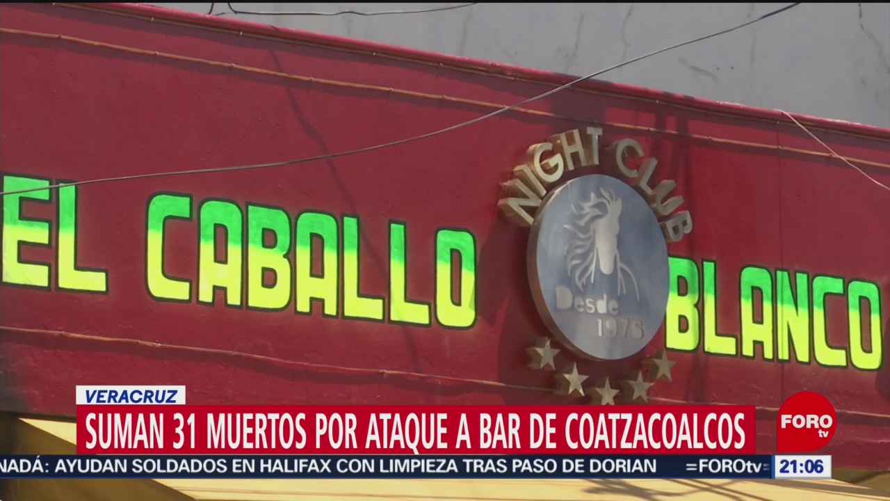 Foto: Suman 31 Muertos Ataque Bar Caballo Blanco Coatzacoalcos 9 Septiembre 2019