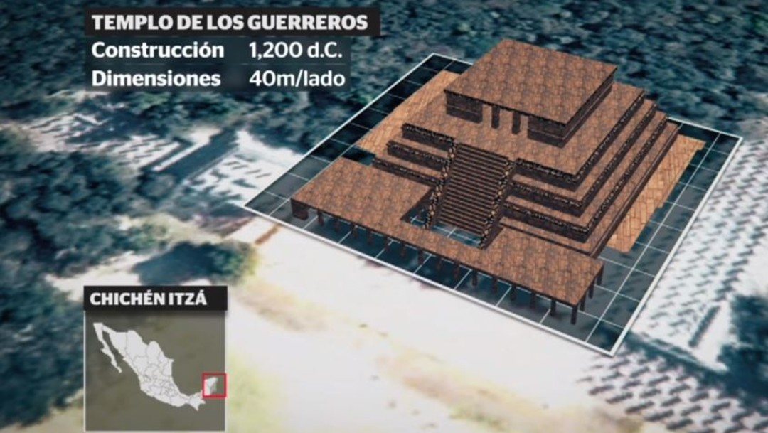 Comienzan trabajos de preservación en templo 'Los Guerreros', en Chichen- Itzá