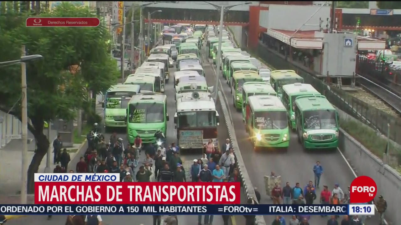 FOTO: Transportistas Colapsaron Vialidad CDMX