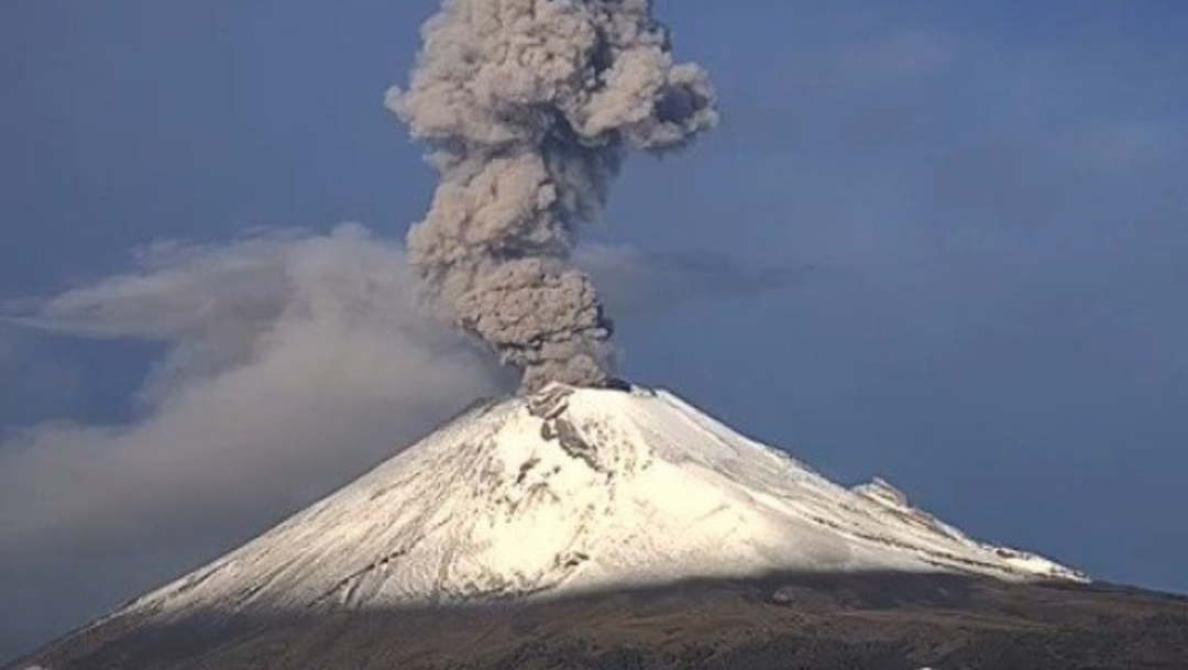 Foto: El volcán Popocatépetl registró columna con bajo contenido de ceniza y una altura de 1.8 kilómetros, 8 septiembre 2019