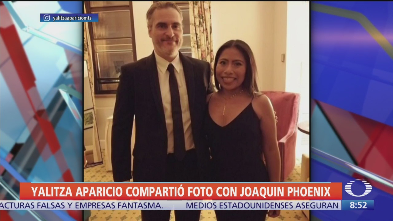 Yalitza Aparicio comparte foto con Joaquin Phoenix
