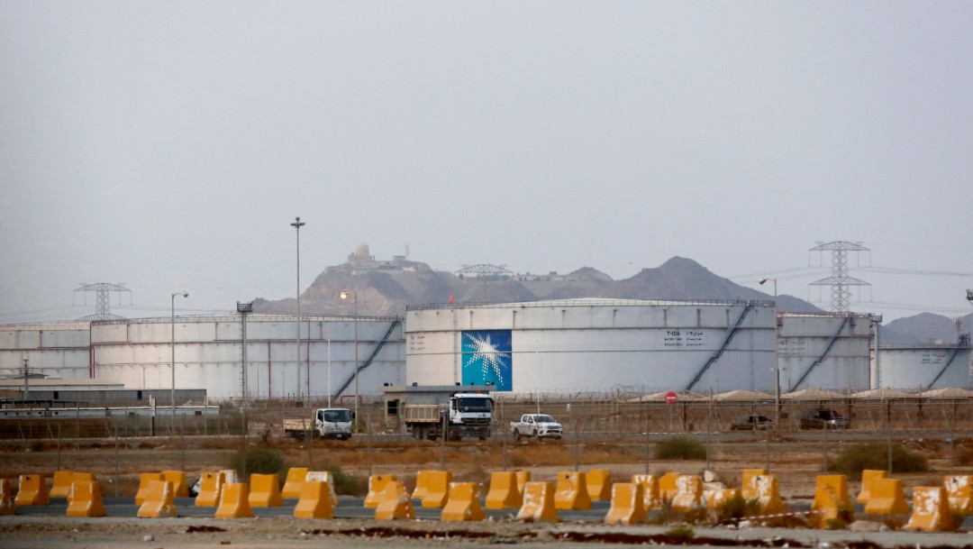 Foto: Tanques de almacenamiento de petróleo en Arabia Saudita, 15 de septiembre de 2019, Arabia Saudita