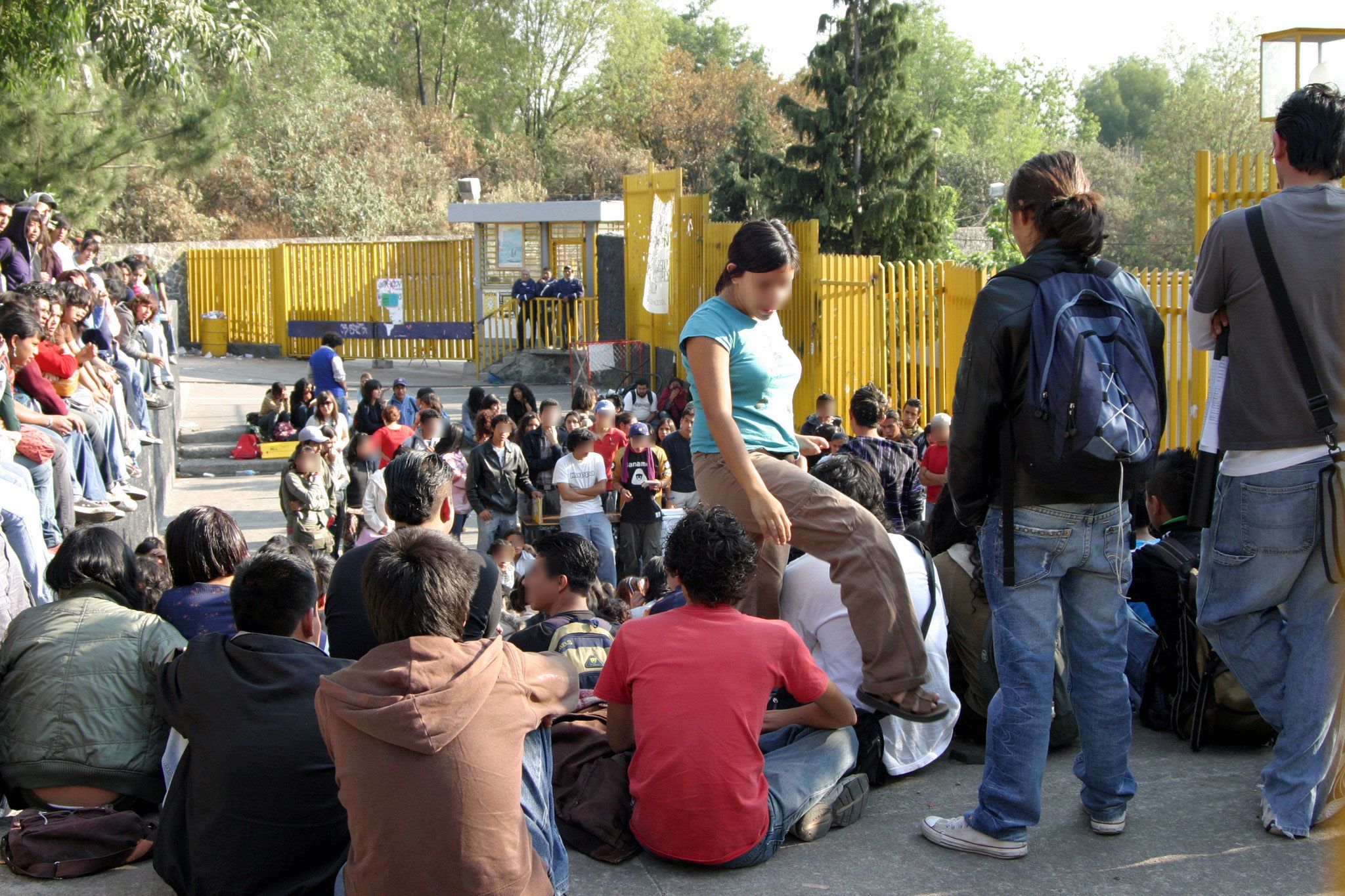 protesta de estudiantes del CCH-Sur