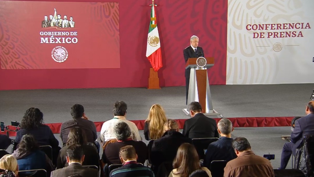 Foto: López Obrador en conferencia de prensa, 10 de octubre de 2019, Ciudad de México