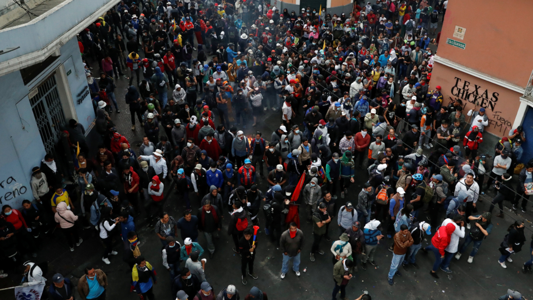Foto: Las protestas se extienden en la capital ecuatoriana, Quito, 09 de octubre de 2019 (Reuters)