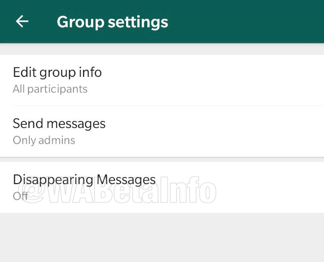 Foto: configuracion whatsapp mensajes que desaparecen. 2 Octubre 2019