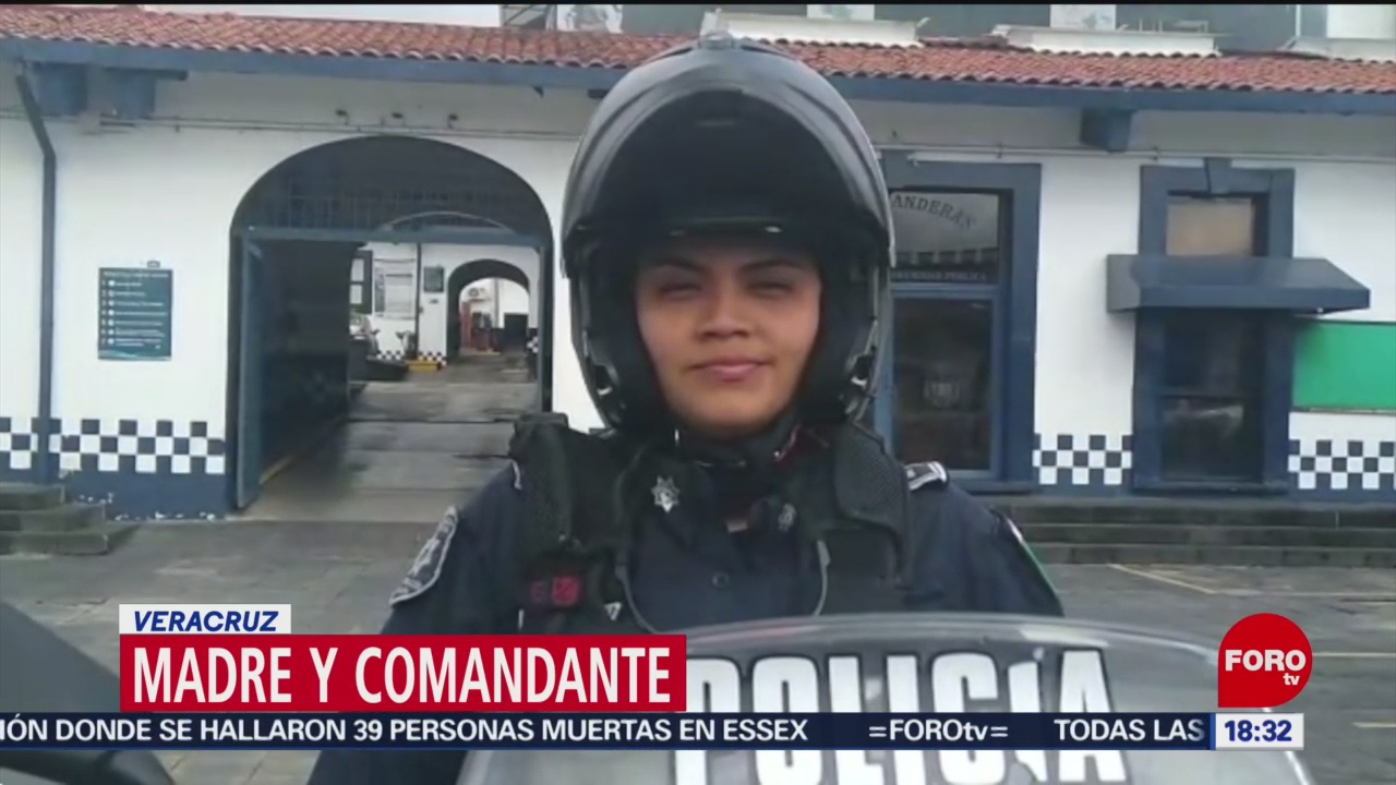 FOTO: Abigail Murillo destaca como comandante de la unidad motorizada de Xalapa, Veracruz, 28 octubre 2019