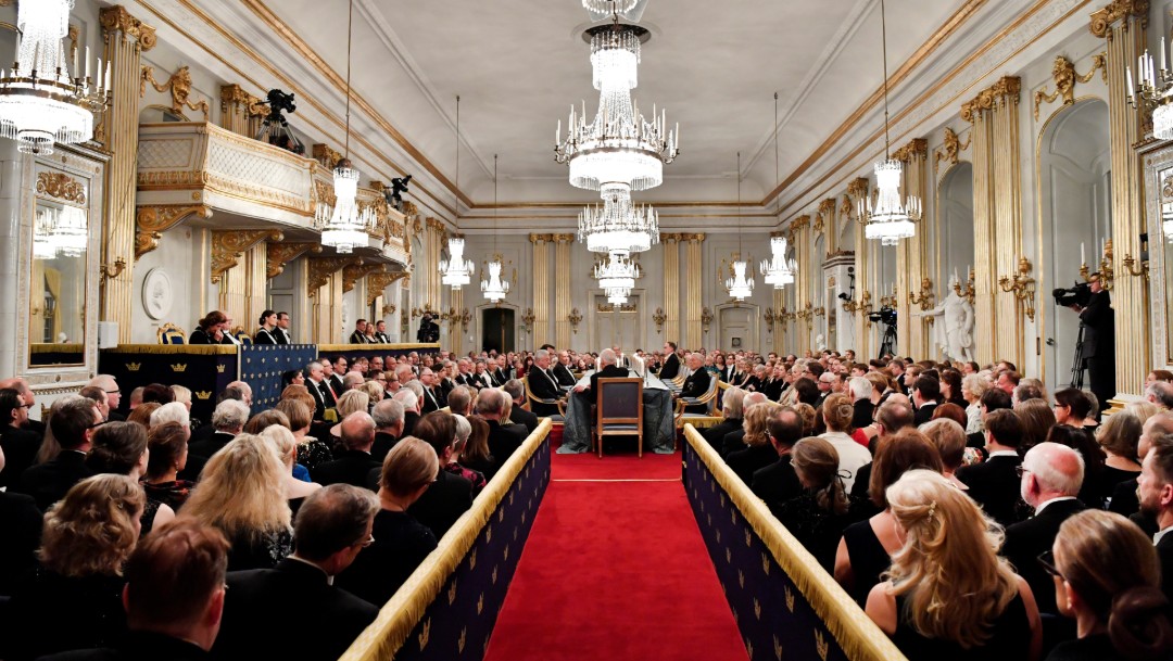 Foto: Reunión de la Academia Sueca, 20 de diciembre de 2018