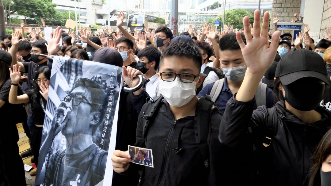 Foto: Activistas protestan en Hong Kong, 9 de octubre de 2019