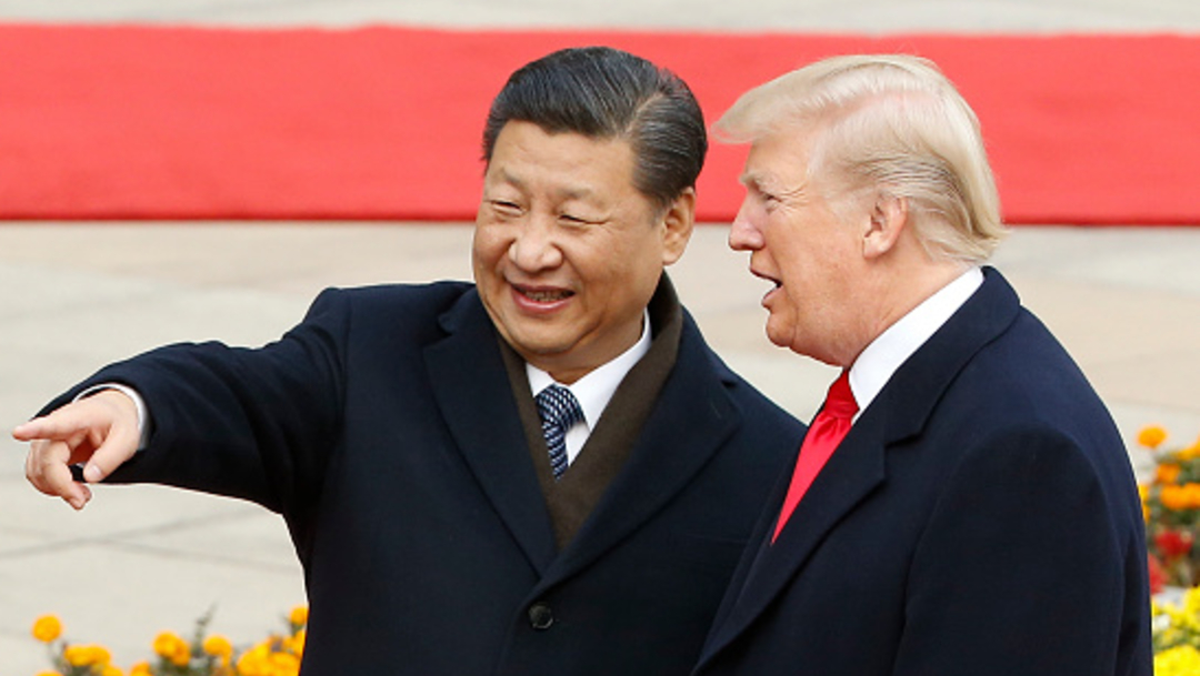 Imagen: El FMI ha advertido de los efectos globales de la disputa comercial entre los dos gigantes económicos, y ha rebajado las previsiones de crecimiento tanto de EU como de China, 30 de octubre de 2019 (Getty Images, archivo)